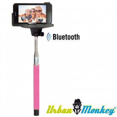 Teleskopická selfie tyč Urban Monkey růžová