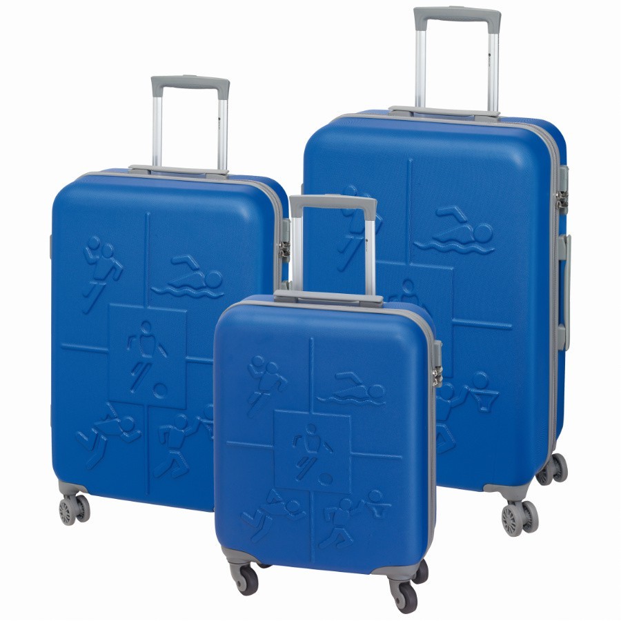 Cestovní kufry sada Check.In Sports 3dílná modrá CHECK.IN Z422210812