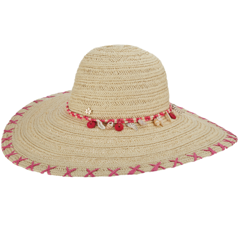 Dámský klobouk Cappelli Straworld Shell růžový