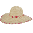 Dámský klobouk Cappelli Straworld Shell růžový