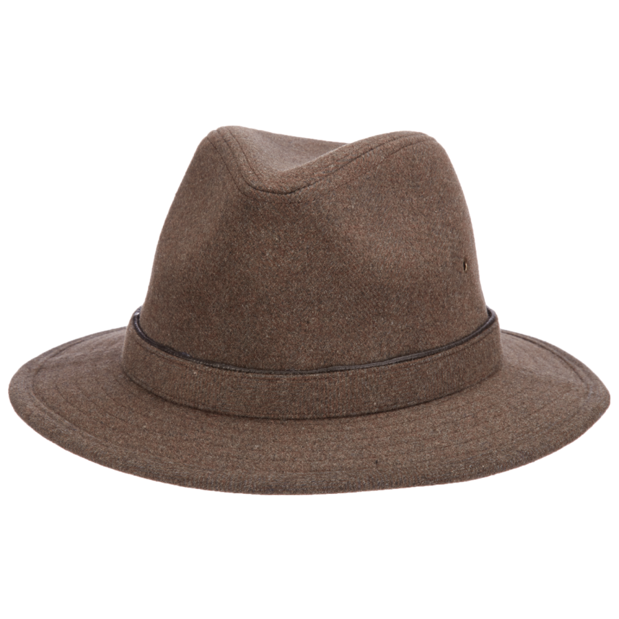 Pánský klobouk DPC Wool Blend Safari hnědý Dorfman Pacific Z34MW289-brn