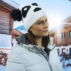 Dámská pletená čepice Scala Novelty Knit