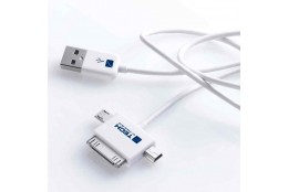 Nabíjecí a datový kabel Travel Blue - 3 v 1