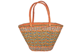 Plážová taška Cappelli Straworld Straw oranžová