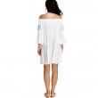 Dámské plážové šaty La Moda Rayon bílé