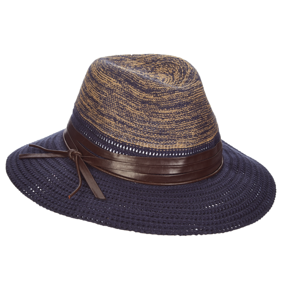 Dámský klobouk Scala Knit Safari modrý Scala Z34LW672-navy