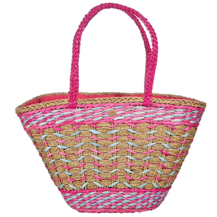 Plážová taška Cappelli Straworld Straw růžová Cappelli Straworld Z34BAG1057-fuchsia