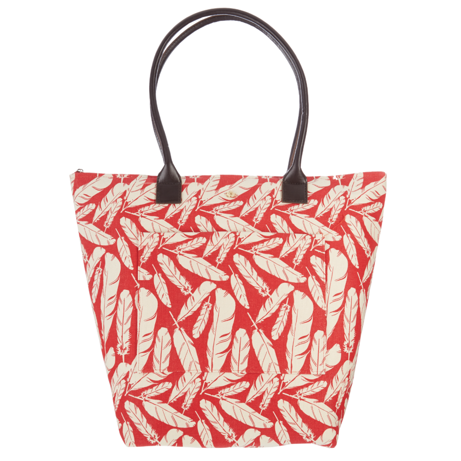 Plážová taška Cappelli Straworld Print Tote červená Cappelli Straworld Z34BAG1117-red