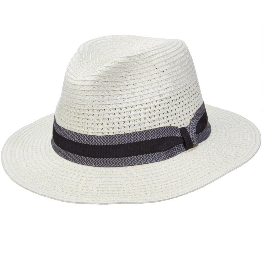 Pánský klobouk Scala Pensacola bílý, Velikost L Scala Z34MS376-ivory3