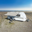 Sluneční plachta ke karavanu Eurotrail Playa šedá 400 x 240 cm